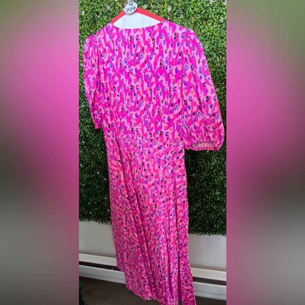 L-1 Lilly Pulitzer Juney Elbow Length Sleeve Midi Wrap Dress - Picture 9 of 15